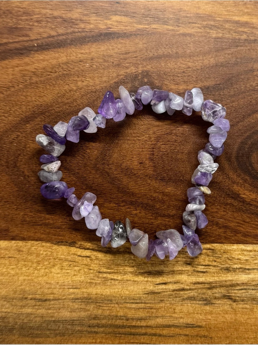 ✨ Handmade Amethyst Stretch Bracelet ✨